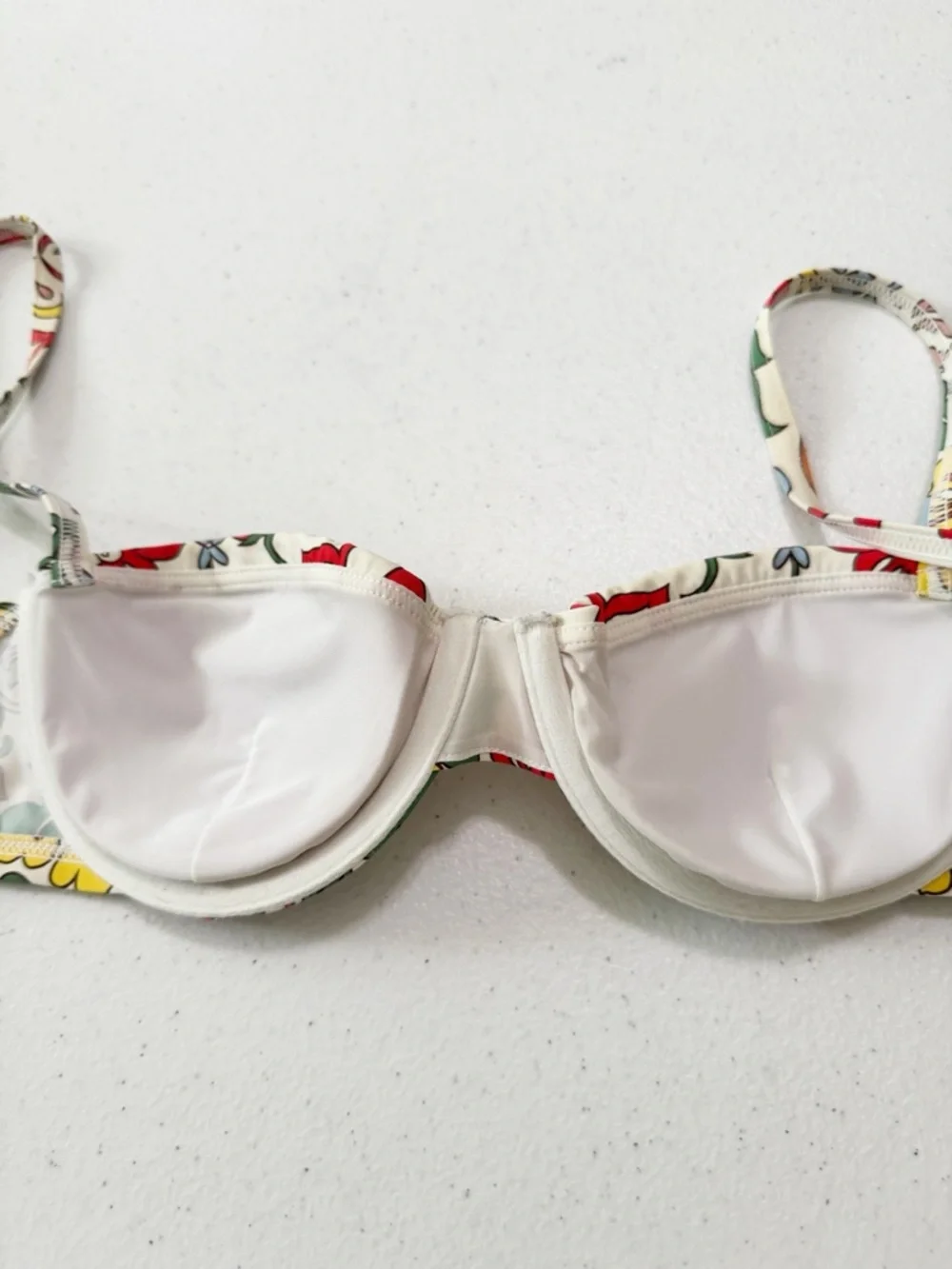 Tory Burch Floral Printed Bikini Top XS